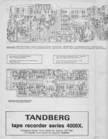 Tandberg 4000-X - Schematic 